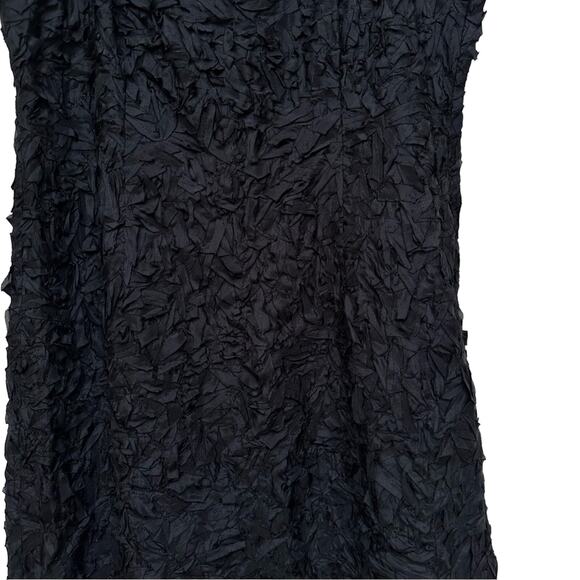 EILEEN FISHER Crinkle Silk Dress - Size 12 - 100% Silk - Picture 5 of 8